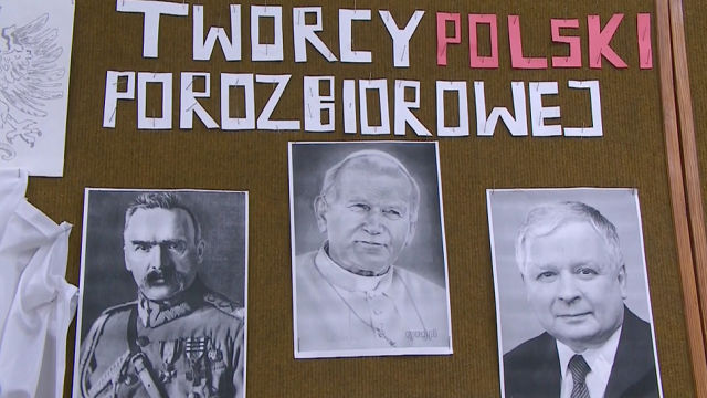 Lekcja historii w  Zespołu Szkół nr 2 w Szamotułach. Fot. TVN24