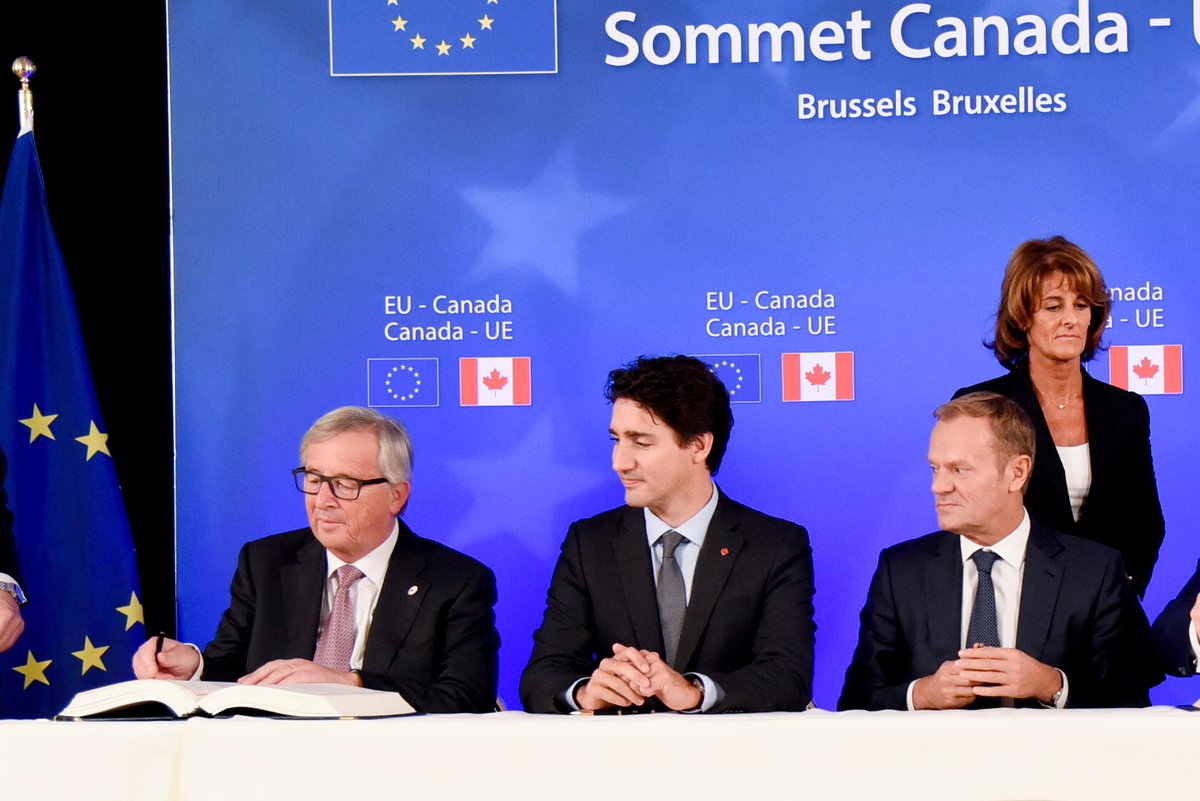 Kanada i Unia Europejska podpisały 30 października w Brukseli kompleksową umowę CETA. Fot.  Twitter / European Commission