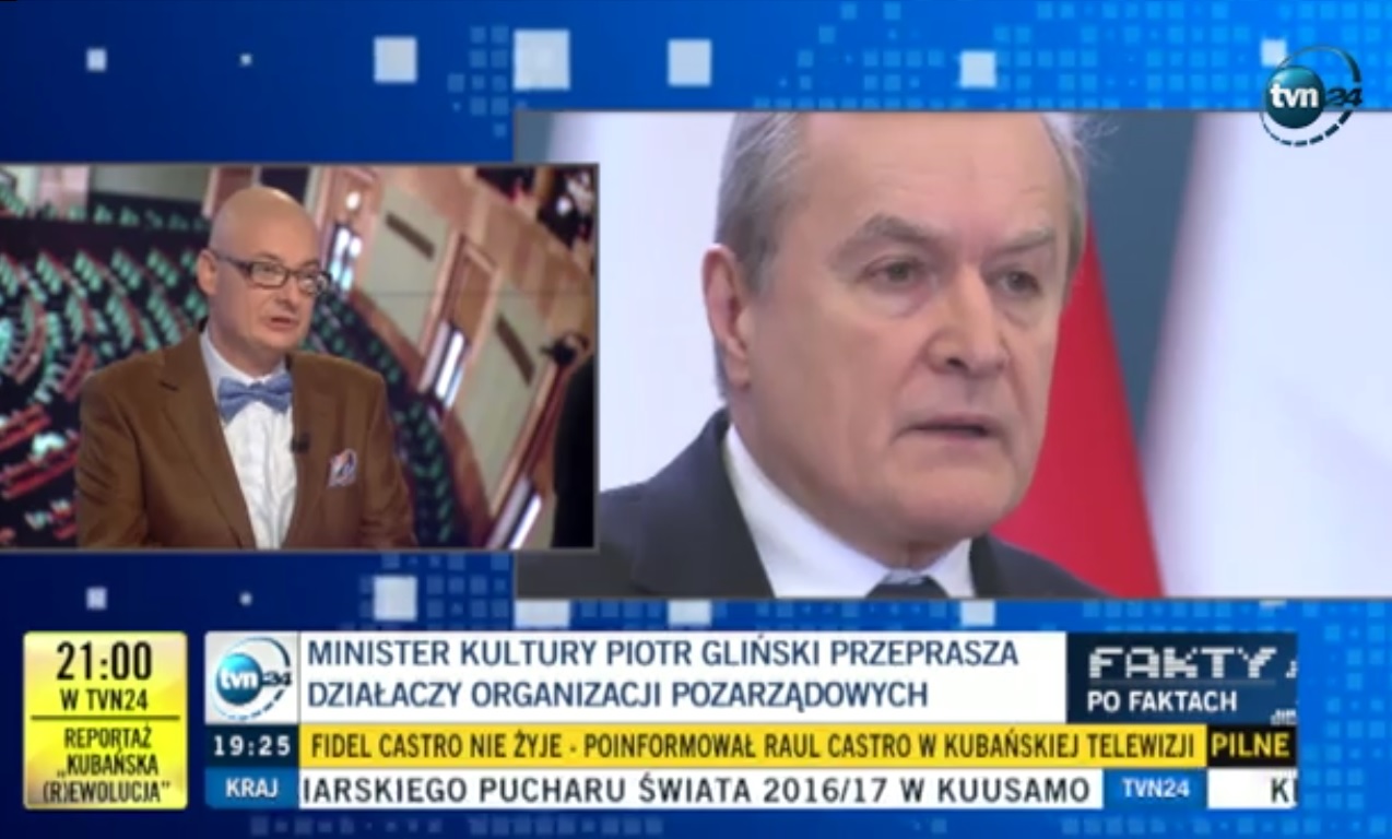 Michał Kamińsk: Żyjemy w kraju, w którym przyzwoite zachowania polityków PiS-u budzą zdumienie. Fot. TVN24