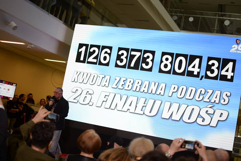 Jurek Owsik: Podczas 26. Finału WOŚP zebraliśmy 126 373 804,34 PLN!