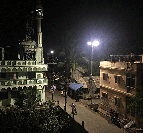 Puducherry – widok z hotelowego okna