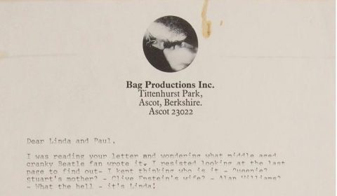 List „tyrada Johna” – do Paula i Lindy McCartney znów trafił na aukcję (pełny tekst)