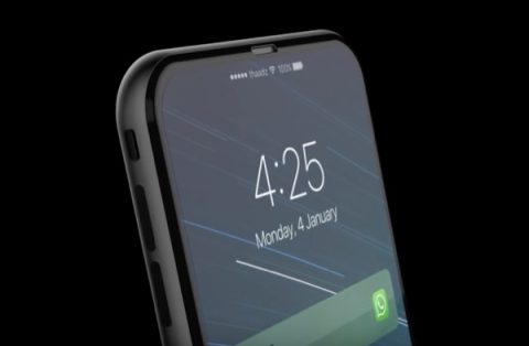 Nowy iPhone 8 z bezprzewodowym ładowaniem, szklaną obudową i skanerem tęczówki oka