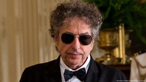 Bob Dylan receives Nobel Literature prize in Stockholm