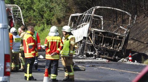 Tragiczny wypadek autobusu w Niemczech. Są ranni i zabici