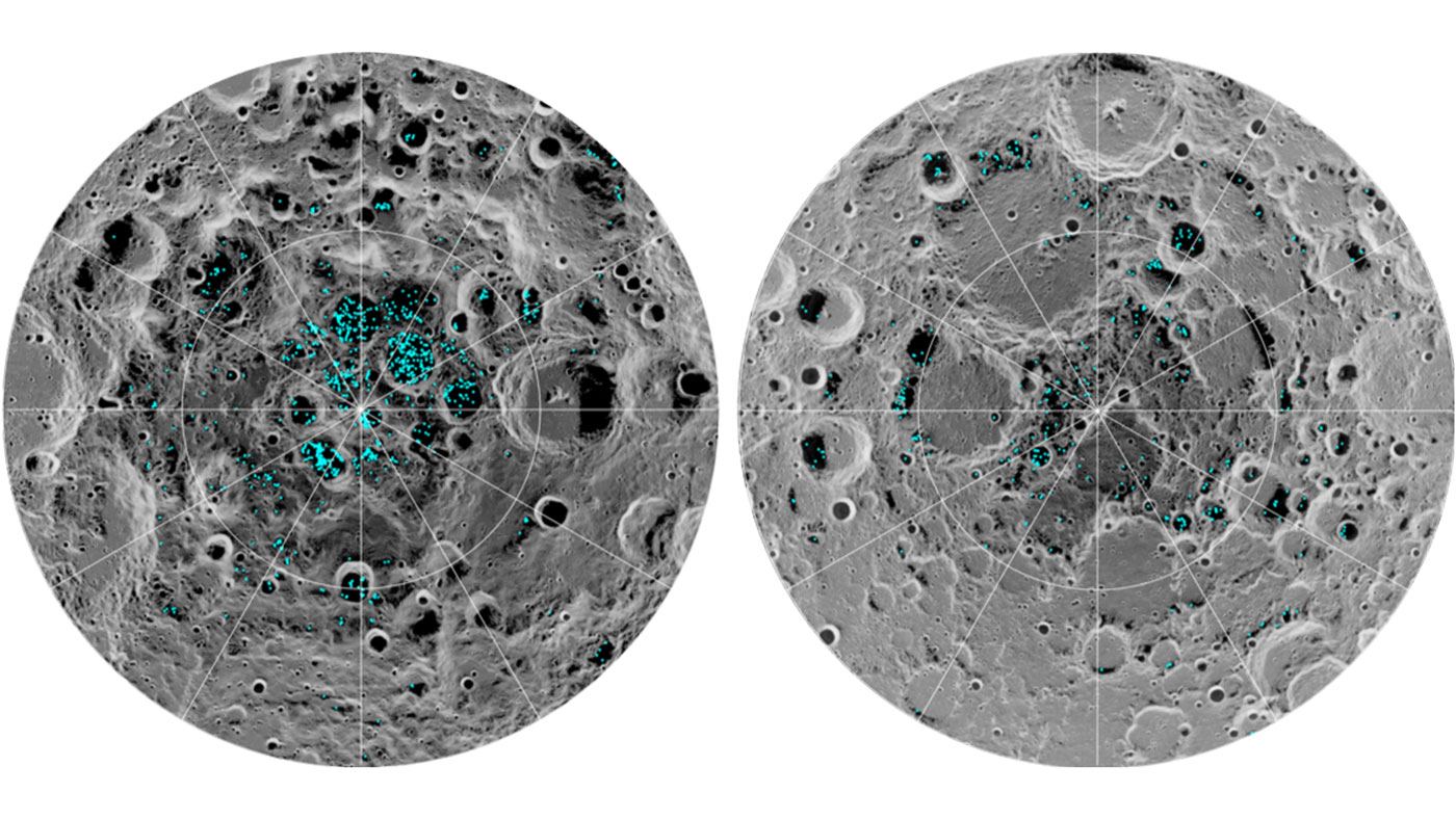 NASA udowadnia, że na Księżycu znajduje się woda w stanie stałym
