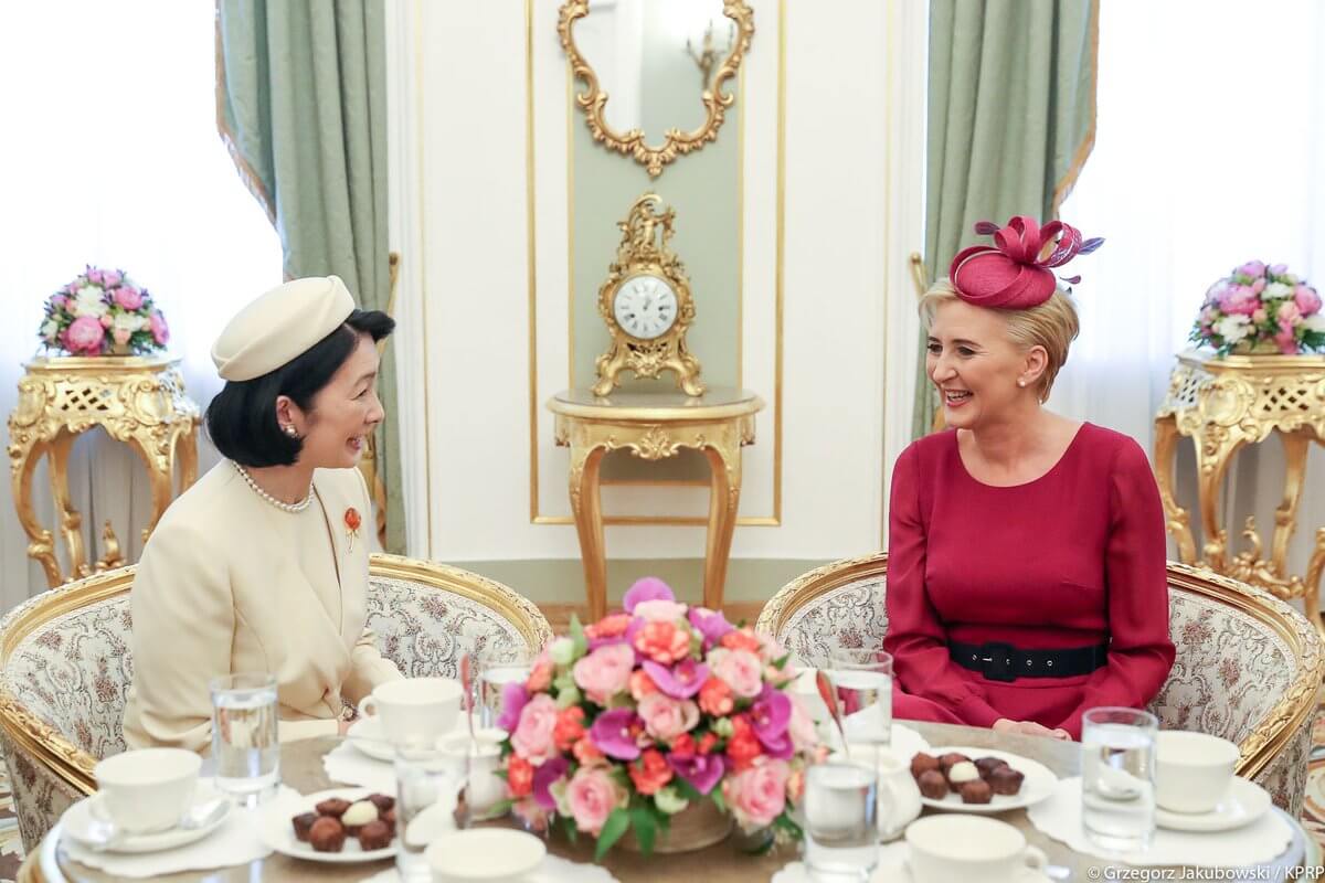 Spotkanie Agaty Kornhauser-Dudy z małżonką japońskiego następcy tronu Księżną Akishino