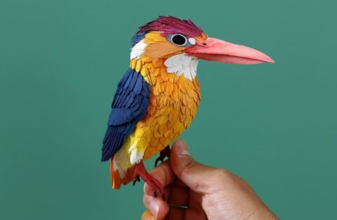 Kolumbijska artystka tworzy niesamowite rzeźby z papieru