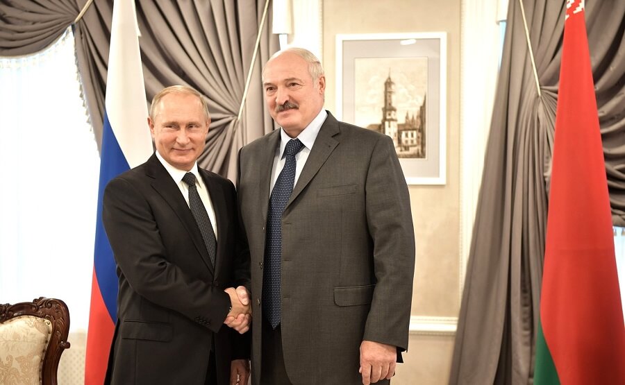 Władimir Putin i Aleksander Lukaszenko