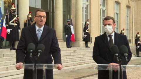 Mateusz Morawiecki spotkał się z Emmanuelem Macronem