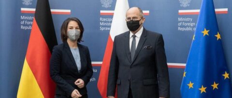 Warszawa. Szefowa niemieckiej dyplomacji: dopuścić pomoc humanitarną. Polski minister przypomniał o żądaniach wypłaty reparacji wojennych