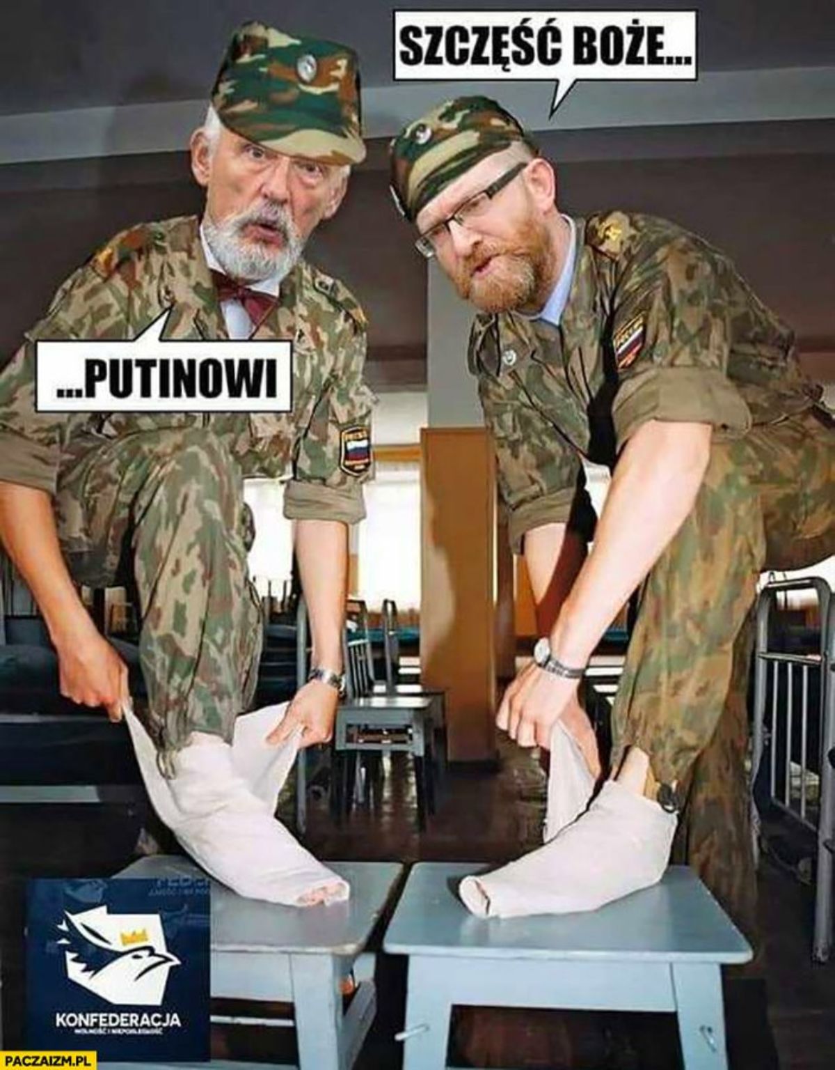 Janusz Korwin-Mikke i Grzegorz Braun