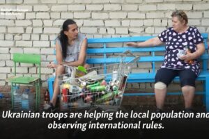 Shocked Russian Civilians In Town Captured By Ukrainian Forces