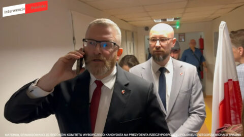 Gretkowska o „szturmie” Brauna na szpital w Oleśnicy: „Związana, zakneblowana niewolnica” jako symbol kampanii