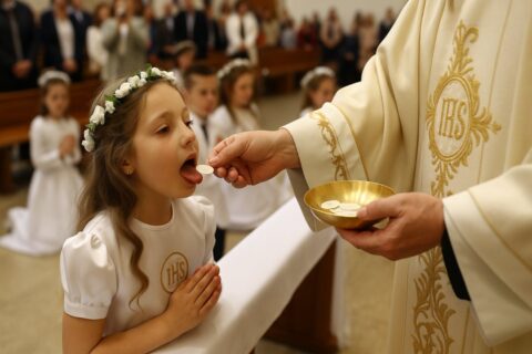 Adam Mazguła o pierwszej komunii: jak Kościół przejmuje kontrolę nad dzieckiem