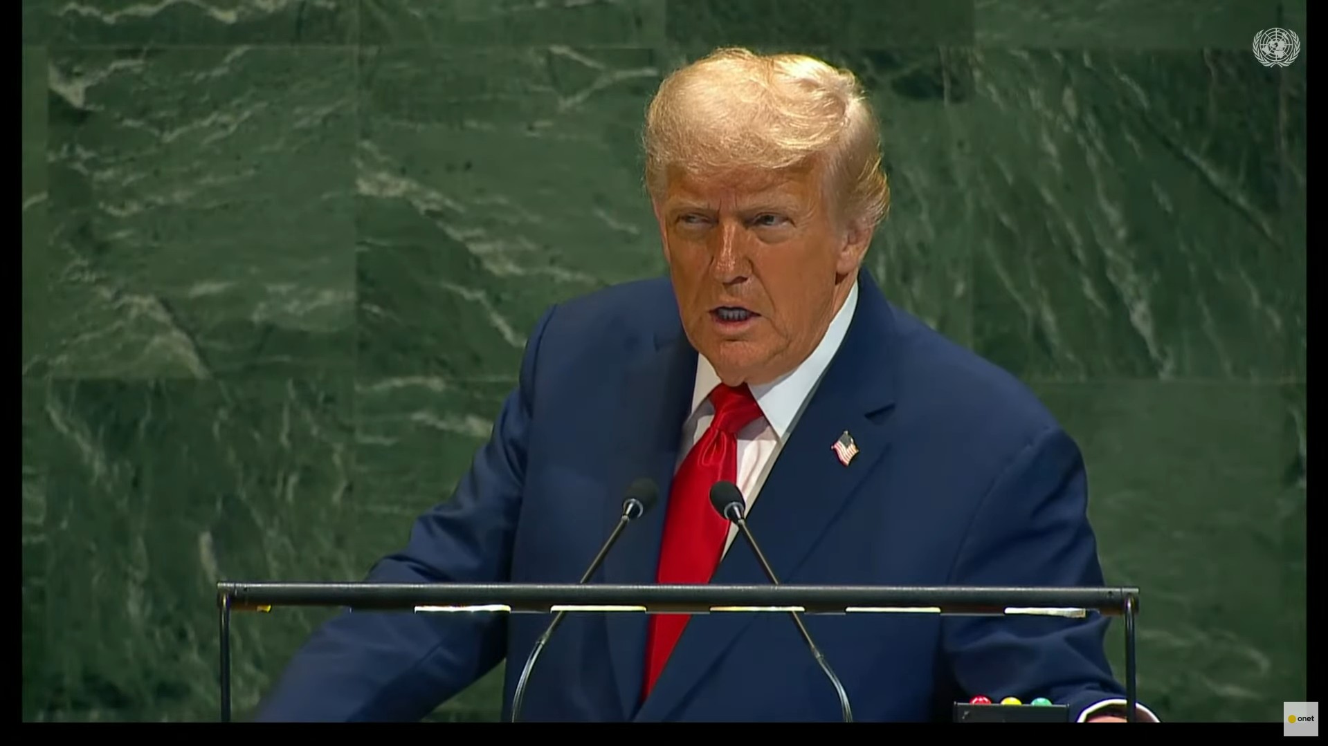 Donald Trump na forum ONZ: Ruchome schody, „szwindel” klimatyczny i niespodziewany zwrot wobec Ukrainy