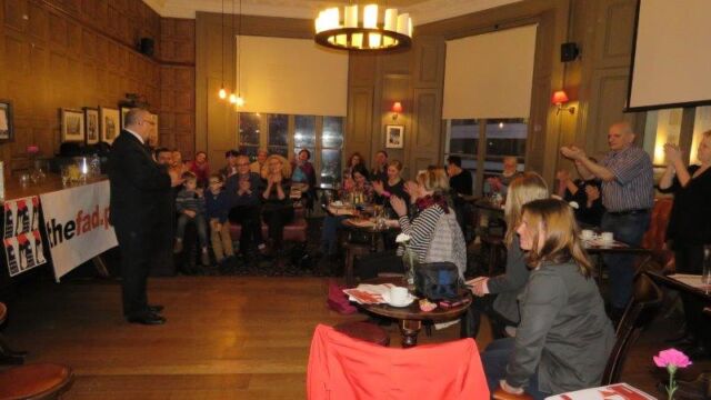 płk. Adam Mazguła - spotkanie autorskie w Londynie 04/02/2018. Fot. thefad.pl