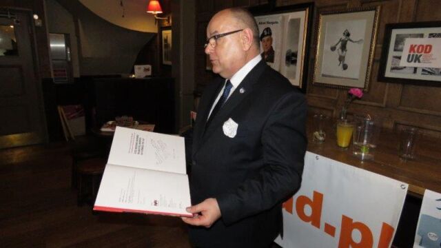 płk. Adam Mazguła - spotkanie autorskie w Londynie 04/02/2018. Fot. thefad.pl