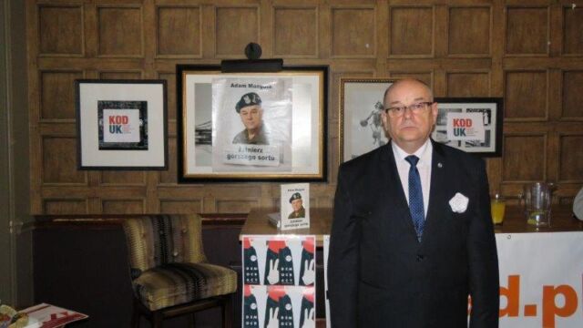 płk. Adam Mazguła - spotkanie autorskie w Londynie 04/02/2018. Fot. thefad.pl